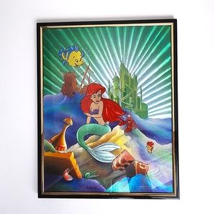 Disney's The Little Mermaid Ariel 3D Dufex Foil Hologram Framed Art